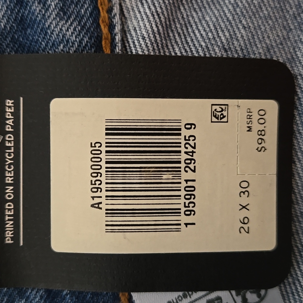 LEVI'S 501 '90S BUTTON FLY WOMEN'S PREMIUM DENIM JEANS NEW TAGS 26 X 30 MID RISE - Picture 10 of 15
